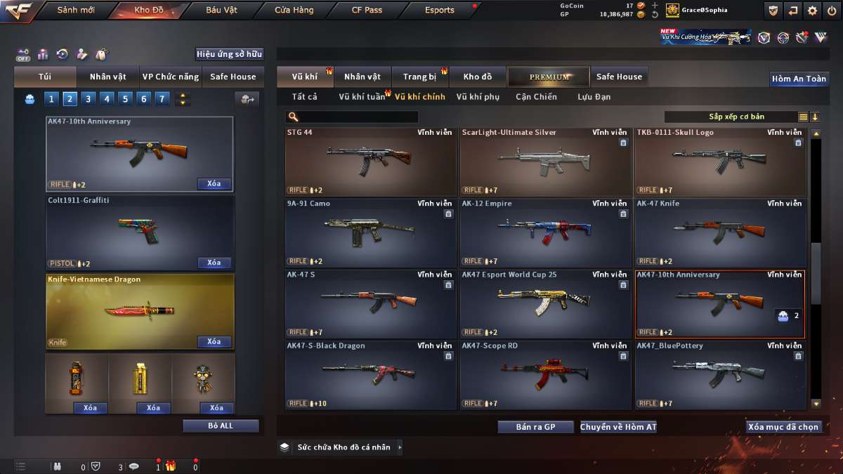 shop acc cf uy tin gia re